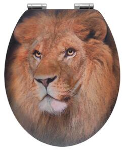 Deska sedesowa z nadrukiem 3D LION z MDF, WENKO