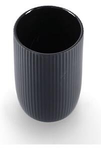 Ceramiczny prążkowany kubek na szczoteczki, Ø 7,7 cm
