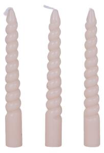 Spiralne świece stołowe z parafiny, 10 cm