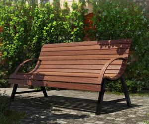 Drewniana Ławka Z Oparciem 140 Cm B1-D12