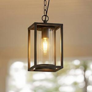 Zewnętrzna Lampa Lucande, Ferda, ściemnialny, czarny, taras, aluminium, nowoczesny