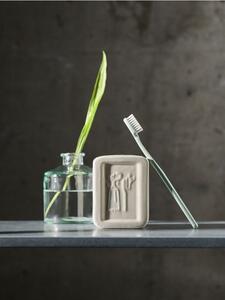 Sinsay - Strukturalny pojemnik na szczoteczki do zębów - kremowy
