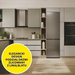 Lodówka CANDY Fresco 300 ECN2CQTEX206 No Frost 205cm inox
