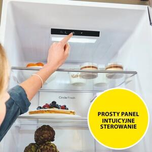 Lodówka CANDY Fresco 300 ECN2CQTEX206 No Frost 205cm inox