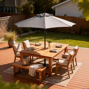 JUMI Parasol OGRODOWY plaowy UCHYLNY solidny REGULOWANY XL duy SKADANY amany