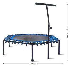 Trampolina fitness VELACO TRAMP-FITNESS-130 Czarno-niebieski
