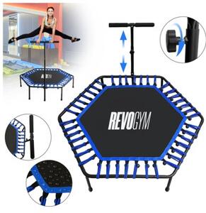 Trampolina fitness VELACO TRAMP-FITNESS-130 Czarno-niebieski