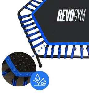 Trampolina fitness VELACO TRAMP-FITNESS-130 Czarno-niebieski