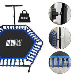 Trampolina fitness VELACO TRAMP-FITNESS-130 Czarno-niebieski