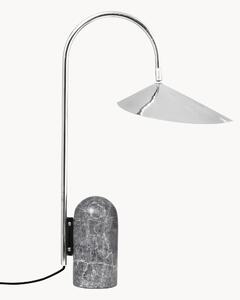 Lampa stołowa z regulowaną wysokością i marmurową podstawą Arum