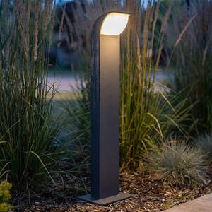 Lampa ogrodowa stojąca Tinna Lucande, czarny, aluminium, nowoczesny