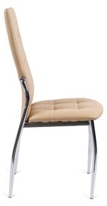 Krzesło tapicerowane do jadalni k209 beżowy ekoskóra