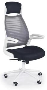 Fotel biurowy ergonomiczny obrotowy franklin czarny/biały