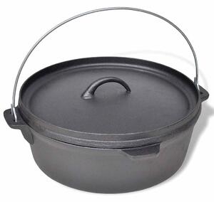 Kociołek, garnek żeliwny 5,6 l + akcesoria