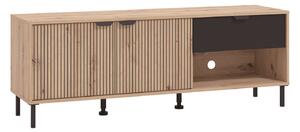 Szafka pod telewizor 150 cm z frontem w lamele