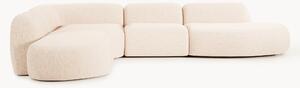 Narożna sofa modułowa XL Bouclé z szezlongiem Wolke