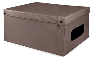Compactor Pudełko do przechowywania składane z pokrywą SMART, 50 x 40 x 25 cm, taupe, S
