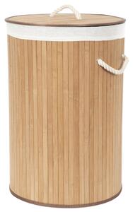Compactor Kosz na brudne ubrania Bamboo okrągły, naturalny