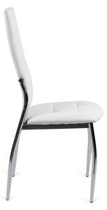 Krzesło tapicerowane do jadalni k209 białe ekoskóra