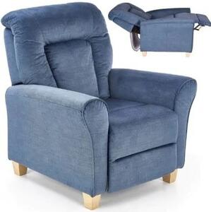 Fotel rozkładany wypoczynkowy bard niebieski