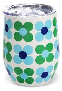 Kubek podróżny 350 ml Blue and green Daisy – Rex London