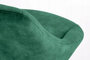 Hoker obrotowy tapicerowany h102 zielony welurowy