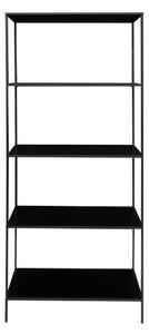 Czarny metalowy regał 80x170x36 cm Vita – House Nordic