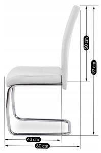 Krzesło tapicerowane do jadalni k211 białe ekoskóra