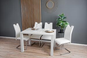Krzesło tapicerowane do jadalni k211 białe ekoskóra
