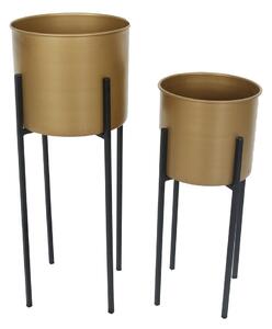 Metalowe doniczki zestaw 2 szt. ø 24 cm Dempo – Garden Pleasure