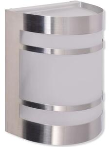 Srebrny kinkiet zewnętrzny ze stali nierdzewnej - O-007-Moyox