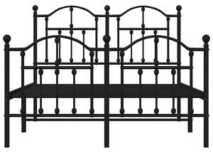 Czarne metalowe łóżko w stylu loftowym 120x200cm - Wroxo