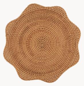 Ręcznie wykonana podkładka z rattanu Scallop