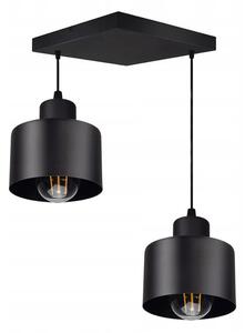 Lampa wisząca MD76309-2S w stylu loft z metalowymi kloszami