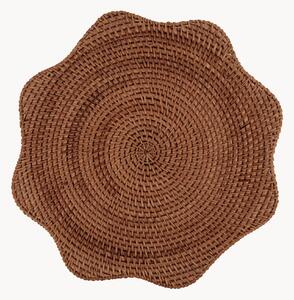 Ręcznie wykonana podkładka z rattanu Scallop