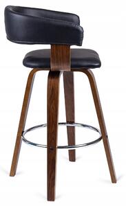 Krzesło barowe tapicerowane z drewna giętego luizjana