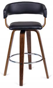 Krzesło barowe tapicerowane z drewna giętego luizjana