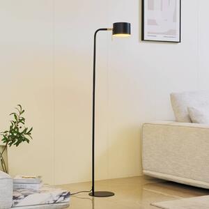 Lampa stojąca Kaida Lindby, czarny, salon / jadalnia, metal, nowoczesny