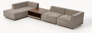 Narożna sofa modułowa ze stolikiem kawowym Colin (4-osobowa)