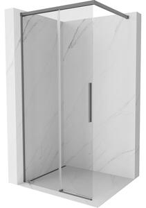 Mexen Rox ścianka prysznicowa Walk-in 120 x 200 cm, transparent 8 mm, gun metal - 8C2-120-003-95-00