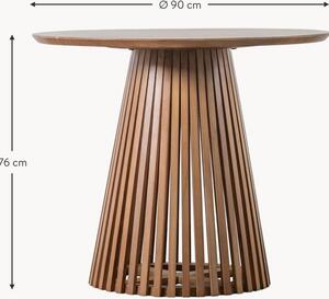 Okrągły stół do jadalni z drewna Brookland, Ø 90 cm