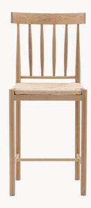 Ręcznie wykonane krzesło barowe z drewna dębowego Eton, 2 szt