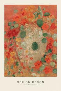 Reprodukcja Nasturtiums Vintage Floral Painting - Odilon Redon