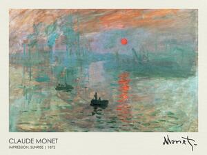 Reprodukcja Impression Sunrise 1872, Claude Monet