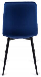 Krzesło tapicerowane do jadalni peru niebieskie
