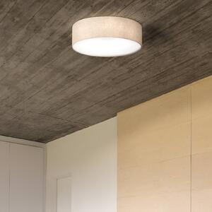 FISCHER & HONSEL Lampa sufitowa Thor, możliwość ściemniania, kremowy / amber, salon / jadalnia, tkanina / materiał / jedwab, nowoczesny
