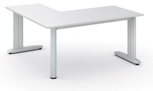 Narożne biurko PRIMO FLEXIBLE, 160x160 cm, biały