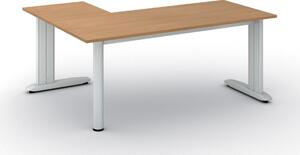 Narożne biurko PRIMO FLEXIBLE, 180x140 cm, buk