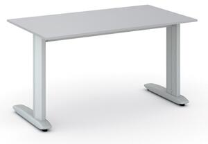 Biurko PRIMO FLEXIBLE 1400 x 800 mm, szary