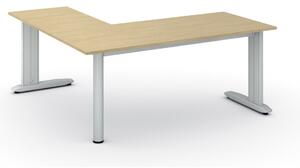 Narożne biurko PRIMO FLEXIBLE, 180x180 cm, brzoza